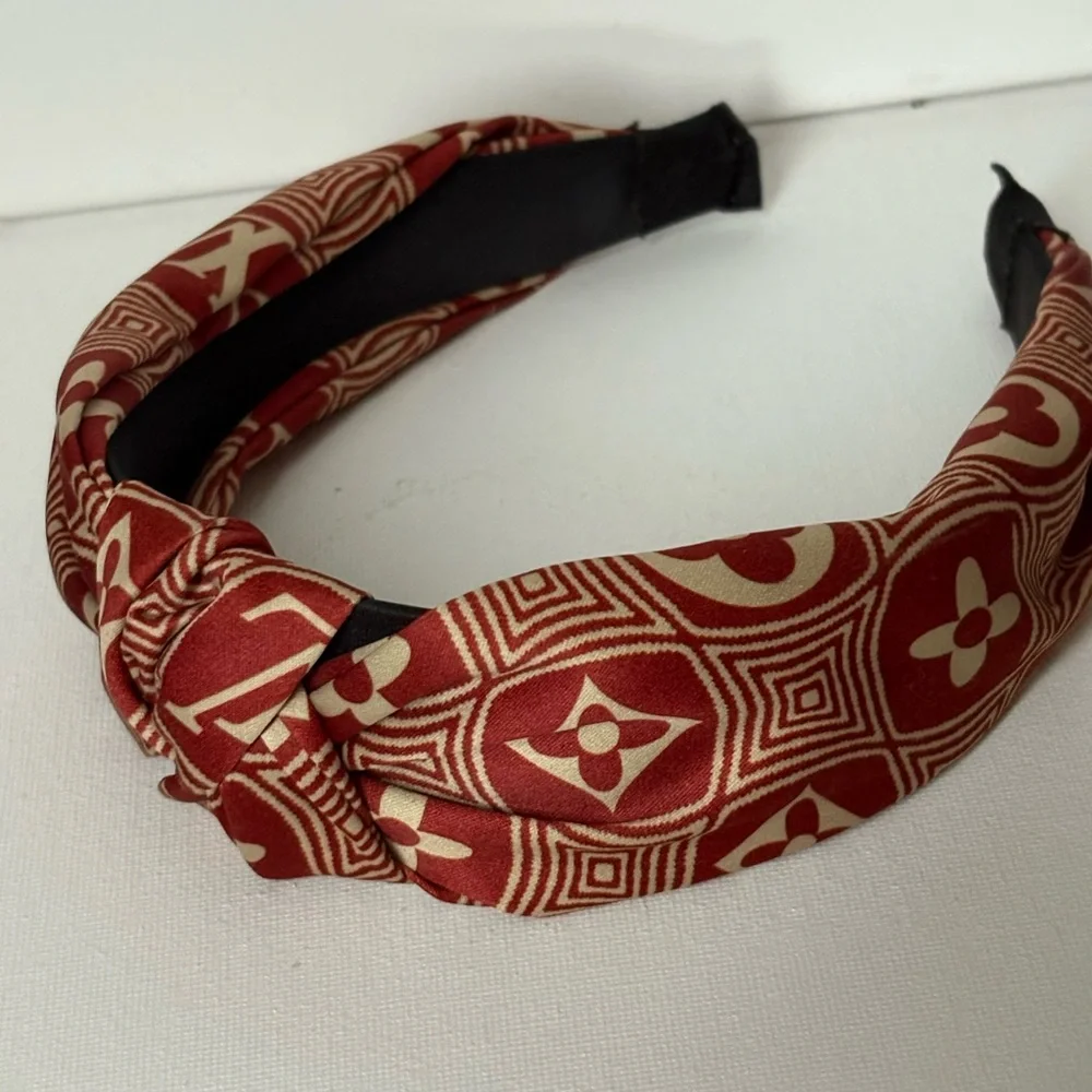 Fashion Red and Cream Headband